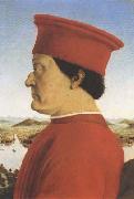 Piero della Francesca Double portrait fo Federigo da Montefeltro (mk08) painting